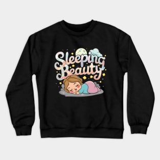 Sleeping Beauty Design Crewneck Sweatshirt